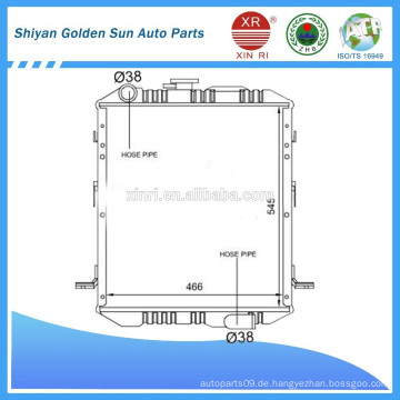 Gute Qualität ISUZU 3.9 NPR Heizkörper für Japan Markt von China Manufacture.